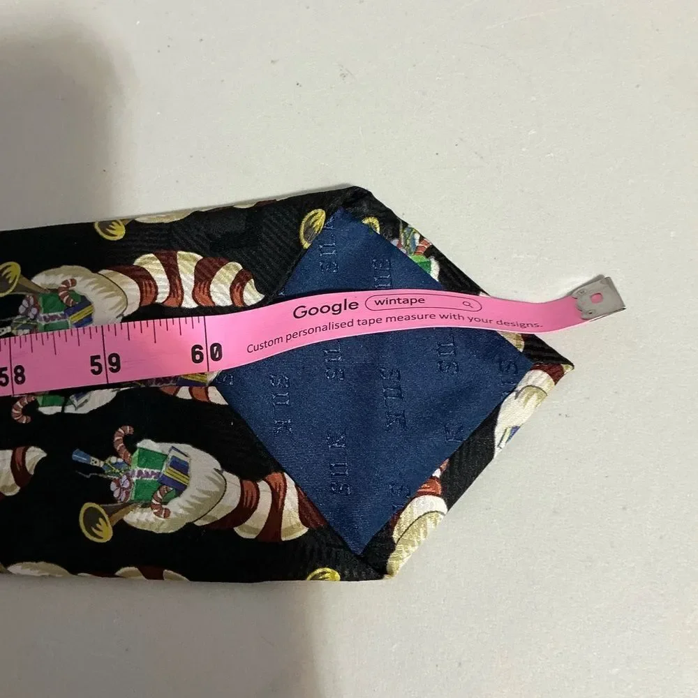Hallmark Christmas stocking silk tie